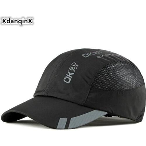 XdanqinX 2020 Summer New Mens Breathable Baseball Cap Mesh Cap Womens Fashion Sports Caps Couple Hat Adjustable Size Brand Hat