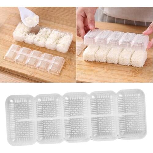 Japanese Food Grade Plastic Sushi Nigiri Maker Rice Mold Non Stick Press Maker DIY Kitchen Bento Tools