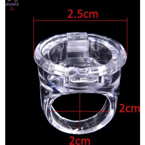 1PC New Tattoo Pigment Ink Ring Cups Eyelash Extend Glue Holder Container With Lid Cover Cap Permanent Makeup Microblading Tool
