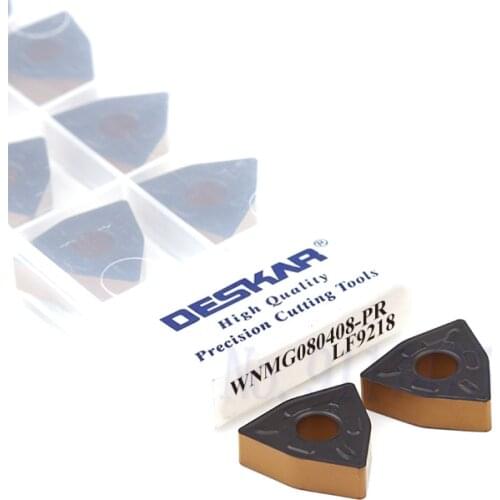 10pcs WNMG080404-PR WNMG080408-PR LF9218 hard alloy Two-color coated blade CNC lathe processing tool Wear-resistant metal insert