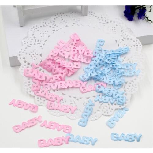 100Pcs/Set Baby Shower Party Throwing Confetti Gender Reveal Paper Glitter Baby Cloth Confetti Decoration Boy/Girl Favor zz61