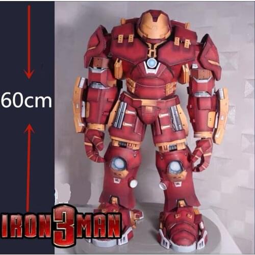 60cm Iron And Steel Man Doll 3D Paper Model DIY Educational Hand-made Origami Toy Paper Model Popular Quality anti-Bonner armor