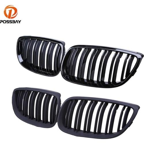 POSSBAY Car Front Center Grille Grill Decoration for BMW 3-Series E92 328xi 316i Coupe M3 07-13 E93 Cabrio 07-10 Pre-facelift