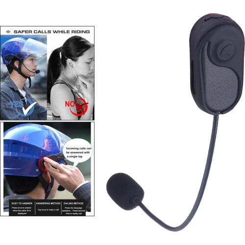Wireless Motorcycle Helmet Bluetooth Headset Bluetooth 5.0 Motorcycle Sports Headset Speakers Hands Free 35 Hours Playing time