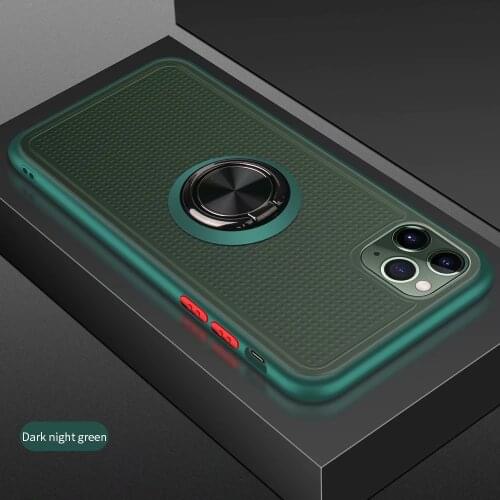 Stand Holder Magnetic Ring Phone Case For iphone 11 Pro Max Clear Shockproof Case For iPhone 6 6S 7 8 Plus X XR XS MAX