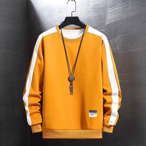 Spring and Autumn New mens printed long-sleeved T-shirt teen round neck bottom top fashion casual mens clothing