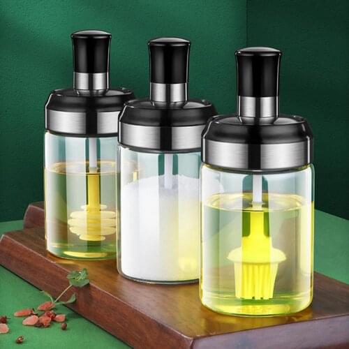 Seasoning Box Condiment Jars Spice Moisture-proof Pots Containers Multi-purpose Salt Shaker Oil Storage Bottle Kitchen Supplies