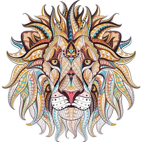 Hot Sell Creative Fashion Decorated Lion Head Car Sticker Window Decoration High Quality Vinyl Anti-UV PVC