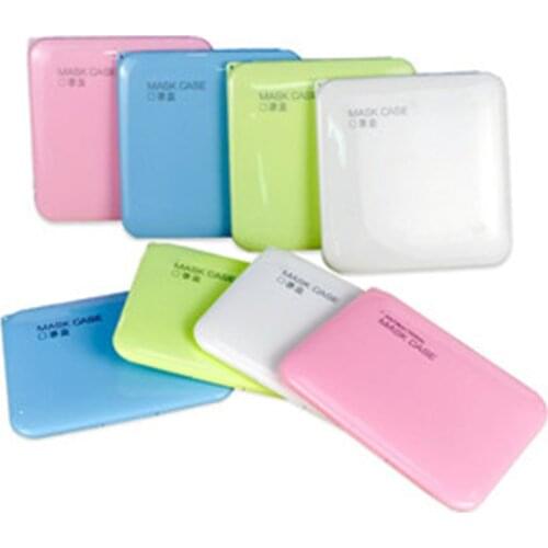 Fashion Mask Cover Bag Portable Facemask Holder Face Mask Storage Box Case Save Mask Boxes caja para guardar mascarillas