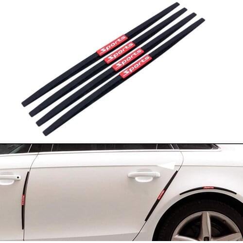 Sports Style Car Door Edge Guards Anti-Scratch Auto Bumper Protector Sticker Universal for Cars SUV Pickup Truck 15.8"