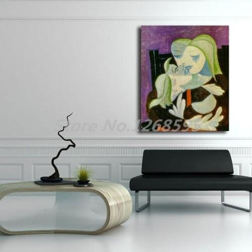 Picasso Mother And Child Wall Art Canvas Poster And Print Canvas Painting Decorative Picture For Office Bedroom Home Decoration