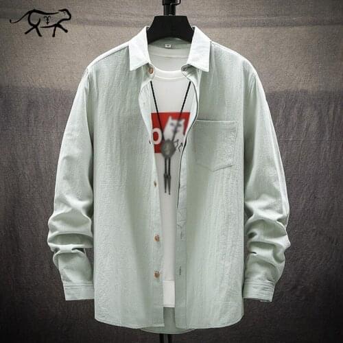 New Arrival Men Shirts Brand Turn-down Collar Slim Fit Mens Chemise Homme Casual Autumn Solid Color Long Sleeve Business Shirts