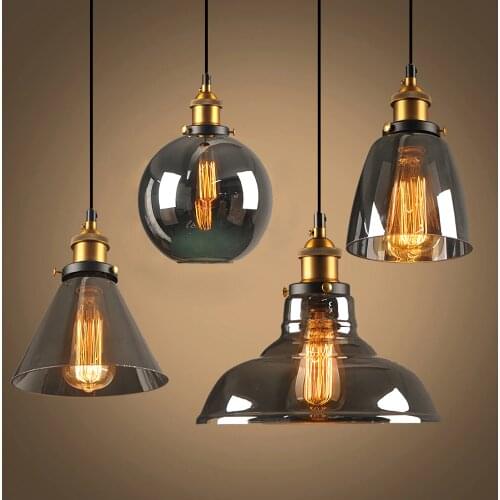 Glass Chandelier Lights Modern Coloured Glass Vintage Lighting Denmark Ceiling Nordic Lamp Loft Hanging Lustres for Dining Room