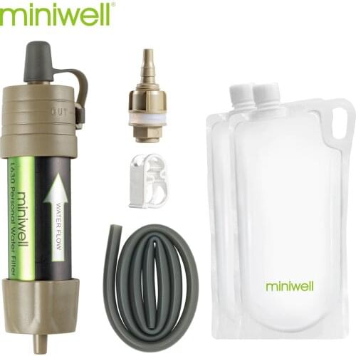 Miniwell outdoor water filter water filtration system with transparent bag