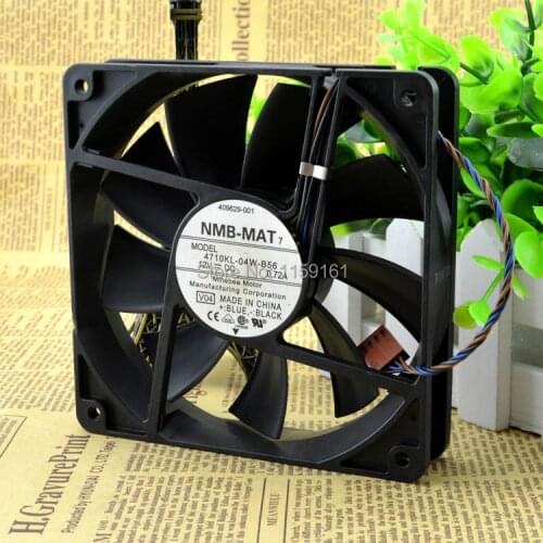 Free shiiping NMB 12cm 12V 0.72A 4710KL-04W-B56 line isothermia pwm cooling fan 12025