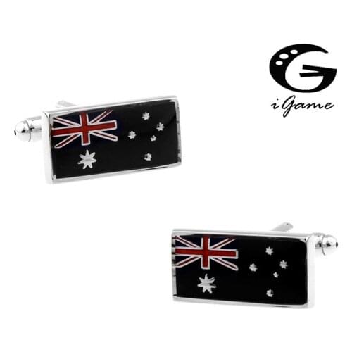 IGame Australian Flag Cuff Links Brass Material Free Shipping