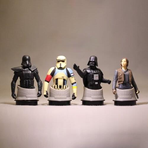 STAR WARS Darth Vader Imperial Stormtrooper Female Jedi Knight Bust Action Figure Ornament Model Toys