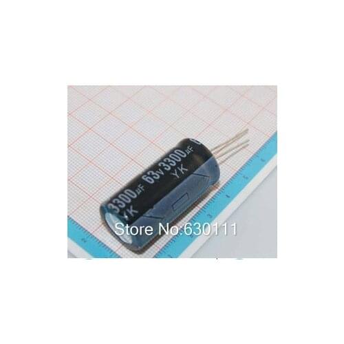 3300UF 63V Radial Electrolytic Capacitor 18mm X35mm