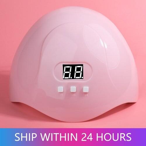 6/ 54W UV LED Nail Lamp 6/18LEDs Nail Art Dryer Quick Drying Gel Polish 30/45/60/90s Timer Auto Sensor LCD Display Manicure Tool