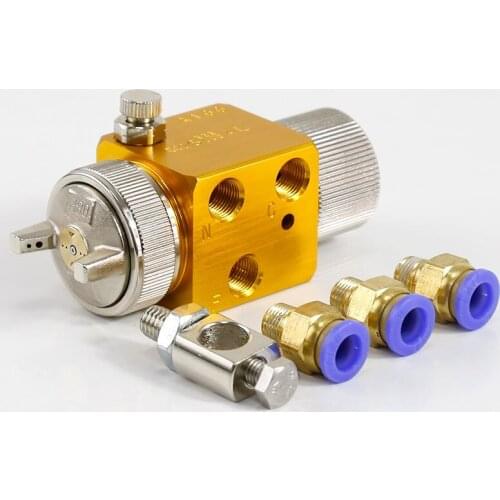 A-100 automatic spray gun air atomizing spray gun blister machine pneumatic wave soldering flux release agent nozzle