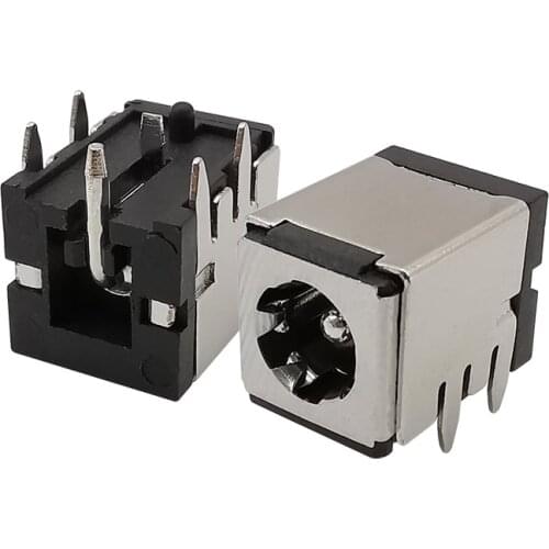 DC-007B 5.5x2.1mm DC Power Supply Female Jack Charging Socket Connector with Iron Shell Bracket DC007B 5.5*2.1mm DC Socket