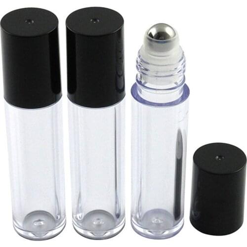 200pcs 7.5ml Essential Oil Roller Bottles, Roll on bottle with Stainless Steel Balls, Refillable Clear Perfume Sample Bottles