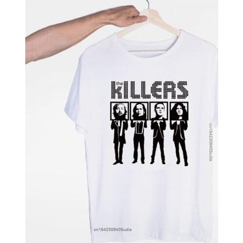 Mens The Killers Punk Rock Hipster Band T-Shirt S Fashion Unisex Men And Tshirt Funny Men Tops Tees T Shirts Cotton Custom