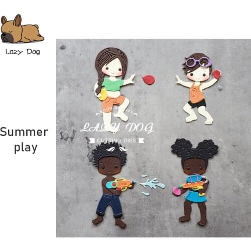 Summer play Series Metal Cutting Dies Scrapbooking Stencil DIY Mold Knife Craft Embossing Die Cuts Card Making New Dies For 2020