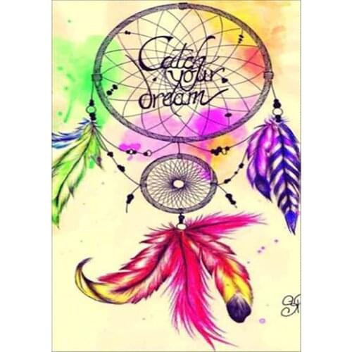 Dream Catcher Religion DIY Embroidery 11CT Cross Stitch Kits Craft Needlework Set Cotton Thread Printed Canvas Dropshipping