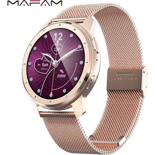 MAFAM Mx11 2020 Best Smart Watch Bluetooth call 200mah Battery + 128mAh Wireless Bluetooth Local Music Playback Couple Watch