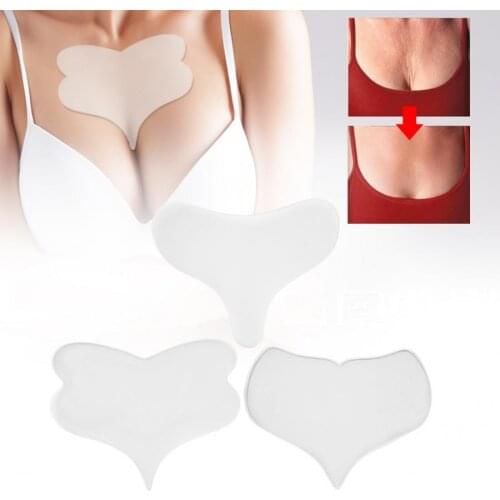 Silicone Anti Wrinkle Chest Pad Reusable Anti Aging Breast Patch Sticker for Skin Care Self-adhesive Invisible Chest Patch