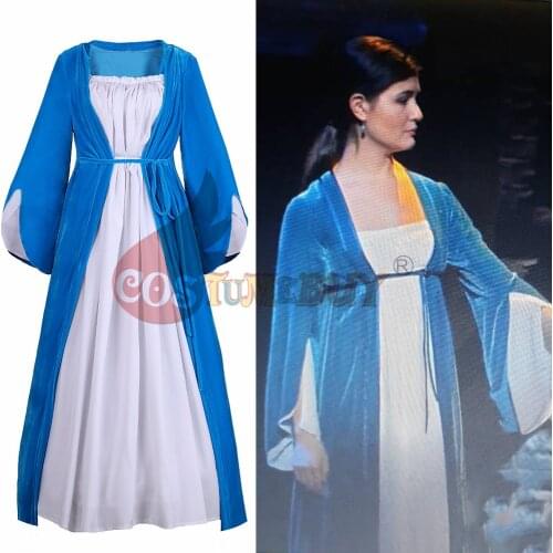 Costumebuy Elizabeth Schuyler Hamilton Cosplay Blue Dress Coat Colonial Victorian Rococo Ball Gown Maiden Medieval Outfits
