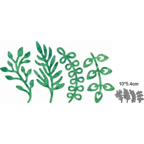 Metal Cutting Dies Cut Die Mold Leafy Branch Decoration Scrapbook Paper Craft Knife Mould Blade Punch Stencils Dies New 2021