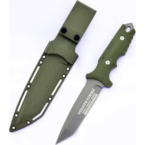 High Hardness Tactical Knife Outdoor Army Tanto Survival Fixed Blade Straight Knives Very Sharp Combat Hunting Camping EDC Tools