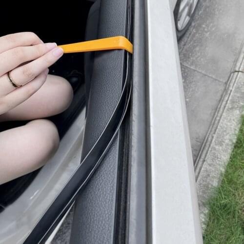 2Meters V Type Car Windows V Gap Seal Strip EPDM Rubber Noise Insulation Weatherstrip Soundproof Seal Strong Adhensive Sticker
