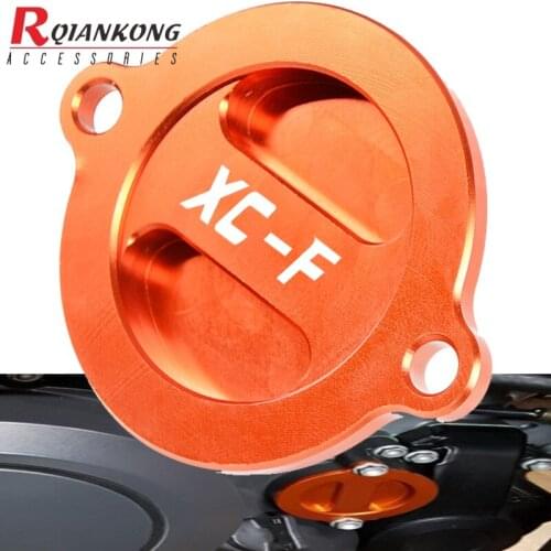 Motorcycle Rear Brake Cylinder Fluid Reservoir Engine Oil Filter Cover Cap Moto Accessorie For 450XCF 450XC-F 2013 2014 2015