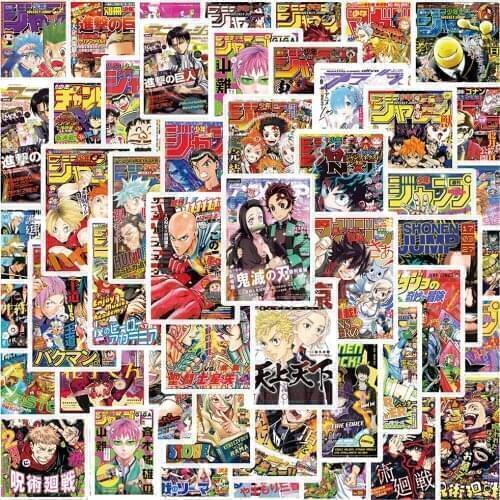 10/30/50PCS Anime Stickers Mix Attack on Titan HUNTER×HUNTER Sticker Bike Skateboard Motorcycle Phone Car Kid Toy Cartoon Decal