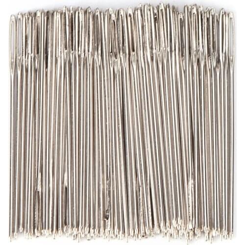 100Pcs/lot Size 24 Golden Tail Fabric Embroidery Cross Stitch Needles For Stitch Canvas Sewing Kit Wholesale