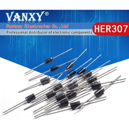 100pcs Rectifier Diode 3A 800V DO-41 HER307