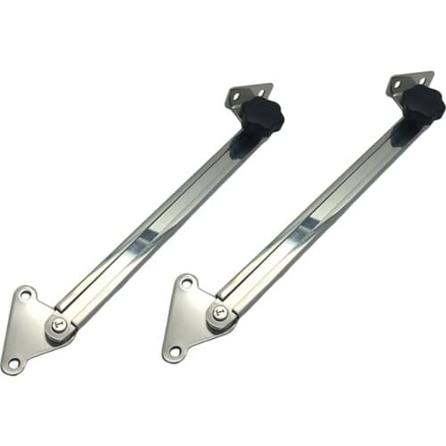 2x Stainless Steel Telescoping Hatch/Window Adjuster Stay Support 10"-19"