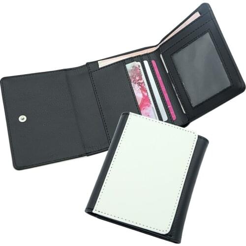Free Shipping 5pcs/lot Blank Sublimation Leather Wallet for Hot transfer Printing Leather Purse Blank consumables DIY