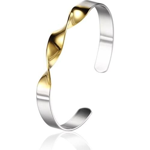 OUFEI Stainless Steel Bracelet For Women Fashion Jewelry Rose Gold Statement Bracelet Metal Bracelet Accessories