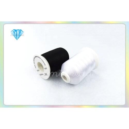 Brand Simthread White and Black Polyester Embroidery Thread 1000M/Spool Free Shipping