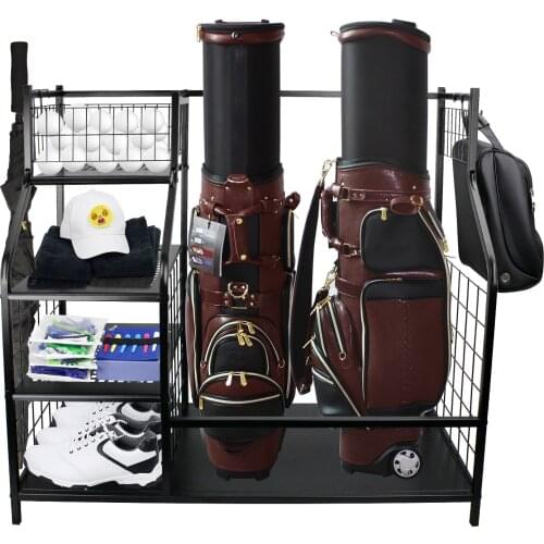 CRESTGOLF Golf Storage Garage Organizer Extra Large Size to Perfectly Store & Organize Golf Bag & Golf Accessories Space Saving