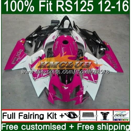 Injection For Aprilia RS4 RS-125 RS125 12 13 14 15 16 41CL.40 RSV125 RS125RR RS 125 2012 2013 2014 2015 2016 Rose pink Fairing