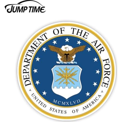 JumpTime 13cm x 13cm US Air Force Military Decal Sticker Car Truck Window Laptop Wall Windows Bumper Waterproof Car Accessories