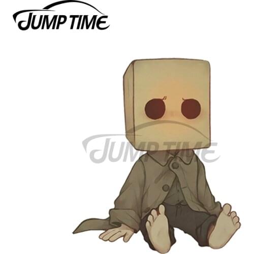 JumpTime 13 x 4.6cm For Little Nightmares Kids Mono Car Decal Vinyl Car Wrap Anime Occlusion Scratch Decal Decor for Vehicle RV