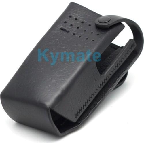 Leather Protective Sleeve Shoulder Bag Hard Holster Case for moto XIRP8608 GP338D GP328D Walkie Talkie Two Way Radio