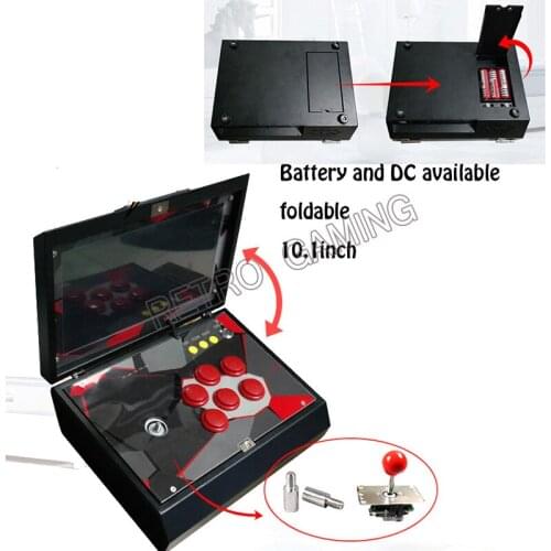 10.1 Inch 1388 in 1 Box 6S Mini Arcade Console 1299 in 1 Games Joystick Buttons PCB Board Retro Video Game Box Arcade machine