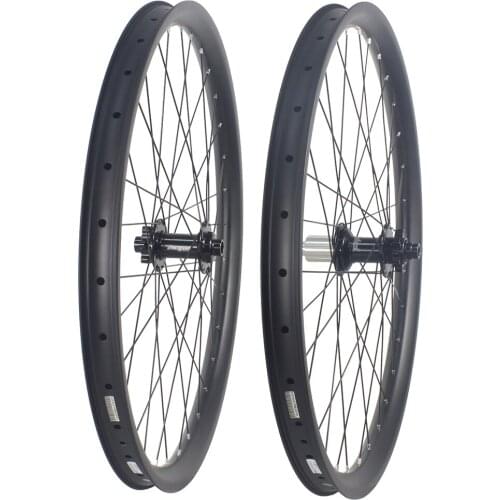 MTB carbon wheel 29er 45X25mm powerway BOOST Asymmetry 148x12mm thru axle MTB bike wheels UD matte Mountain Bike wheels 32/32 H